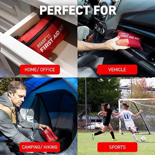 Ready First Aid 107 Piece First Aid Kit - Camping, First Aid Kit, Camping Essentials, Hiking, Home Essentials, Car Emergency Kit, Hiking Gear, First Aid Kit Travel, Car Essentials, Survival Stuff thumbnail 6