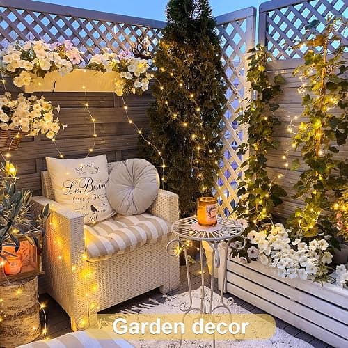 JMEXSUSS 2 Pack Fairy Lights Battery Operated with Remote, Total 400 LED 132ft Battery Powered String Lights, Christmas Twinkle Lights for Bedroom Indoor Outdoor Patio Tree Christmas Decor, Warm White thumbnail 4