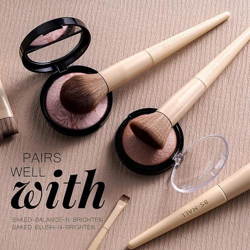 BS-MALL Professional Makeup Brush Set with Travel Case, Soft Synthetic Face & Eye Brushes for Foundation, Concealer, Powder, Blush & Eyeshadow for Beginners, Beauty Enthusiasts & Makeup Artists 18PCS thumbnail 3