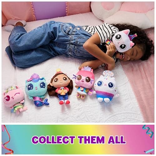 Gabby’s Dollhouse, Celebration Series 9-Inch Tall Gabby Girl Plushies, Kids Toys for Girls & Boys Ages 3 and Up thumbnail 5