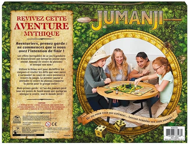 Jumanji - Jumanji Retro - Jeu de Société Famille - Jeu De Plateau avec Nombreux Défis - Ambiance du Film - Version Française - Jouet Enfant 8 Ans et + thumbnail 9