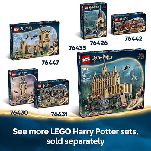 LEGO Harry Potter Hagrid & Harry’s Motorcycle Ride - Play and Display Motorbike Toy with a Sidecar & Hedwig Owl Figure - Wizarding World Gift for 9+ Year Old Girls & Boys - 76443 thumbnail 9