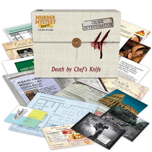 Murder Mystery Party Case Files: Death by Chef's Knife for 1 or More Players Ages 14 and Up - Image 1