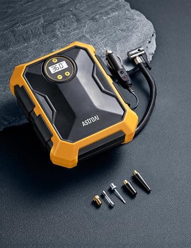 AstroAI Tire Inflator Air Compressor 12V DC Portable Air Compressor Car Accessories Auto Tire Pump 100PSI with LED Light Digital Air Pump for Car Tires Bicycles Other Inflatables thumbnail 8
