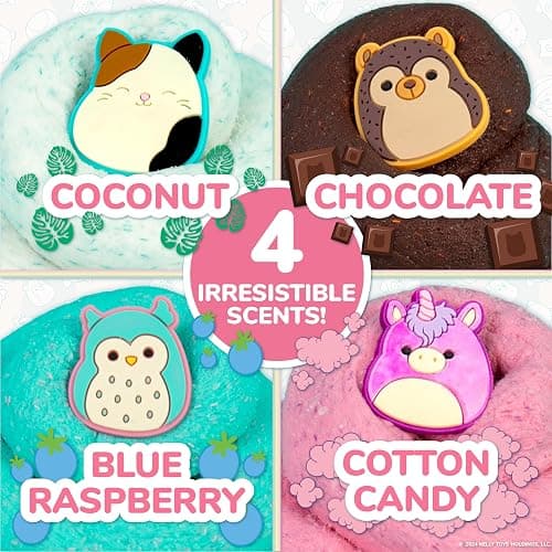 Original Squishmallows Premium Cloud Slime - 4-Pack Scented Slimes thumbnail 2