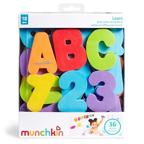Munchkin® Learn™ Bath Letters and Numbers 36pc Toddler Bath Toy thumbnail 8