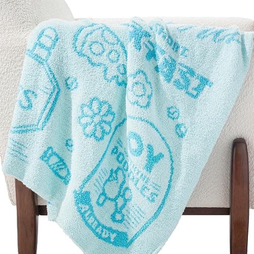 Jay Franco Gilmore Girls Feather Knit Fluffy Throw Blanket - Stars Hallow Fuzzy Blanket Measures 50 x 60 inch - Super Soft Lightweight Bedding thumbnail 3