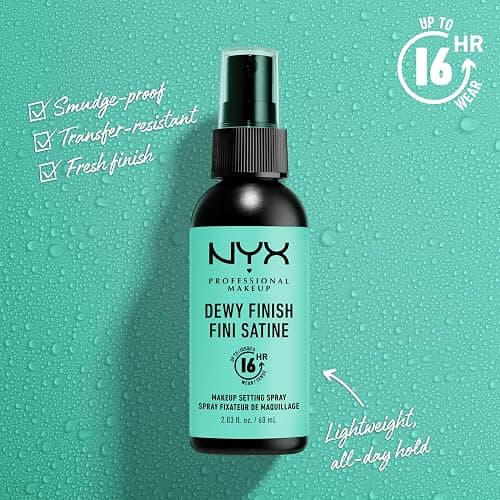 NYX PROFESSIONAL MAKEUP Makeup Setting Spray - Dewy Finish, Long-Lasting Face Mist for up to 16HR Wear, Vegan Formula thumbnail 3
