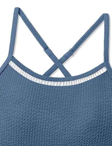 TyeSmo Girls Swimsuit Two Piece Cross Back Bikini Cutout Bathing Suit for Girls Adjustable Straps Swimwear 9-16Y thumbnail 7