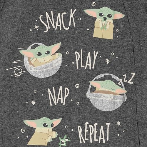 STAR WARS The Child Baby Bodysuits Sleep N' Play Coverall Pants Hat and Bibs 8 Piece Outfit Set Newborn to Infant thumbnail 6