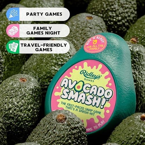Ridley's Avocado Smash! 71 Piece Family Action Card Game with Storage Case,1 ea thumbnail 7