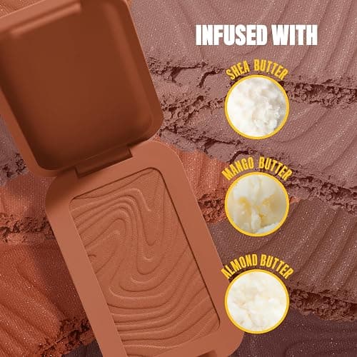 NYX Professional Makeup Buttermelt Bronzer, Contour Powder Bronzer, 12 HR Wear, Fade Resistant & Transfer Resistant, Infused with Shea Butter, Shade: Butta'd Down thumbnail 5