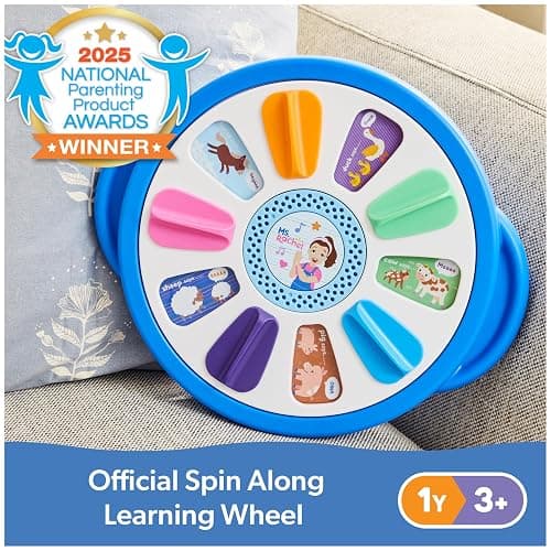 Ms. Rachel Official Spin Along Learning Wheel with 3 Learning Play Modes, Educational Toys & Toddler Toys for Girls & Boys Ages 1-3+ thumbnail 2