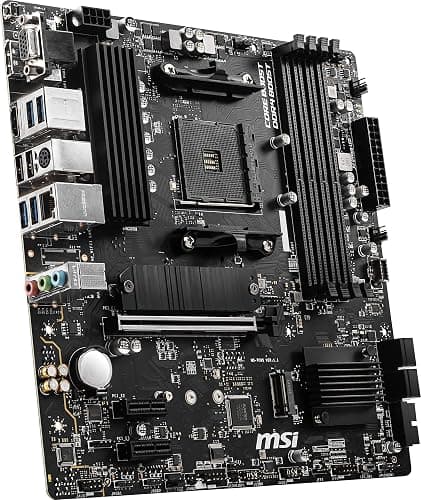 MSI B550M PRO-VDH Motherboard M-ATX - Supports AMD Ryzen 3rd Gen Processors, AM4, DDR4 Boost (4400MHz/OC), 1 x PCIe 4.0/3.0 x16, 1 x M.2 Gen4 x4, 1 x M.2 Gen3 x4, Gigabit LAN thumbnail 4