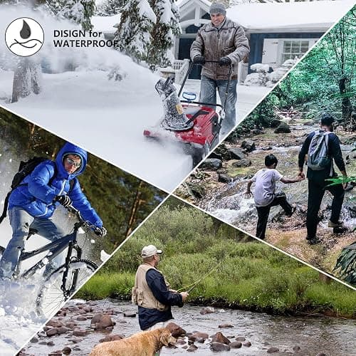 waterproofing Waterproof Socks Men Women Cushion Breathable Hiking Wading Skiing Outdoor Sport Crew Socks thumbnail 5