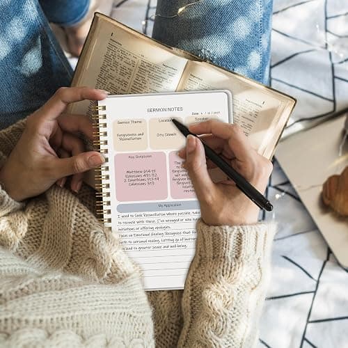 Bible Study Journal - Church Notes Journal - Soap Bible Study Notebook for Women - Bible Notebooks for Note Taking - Based Religious Gifts thumbnail 2