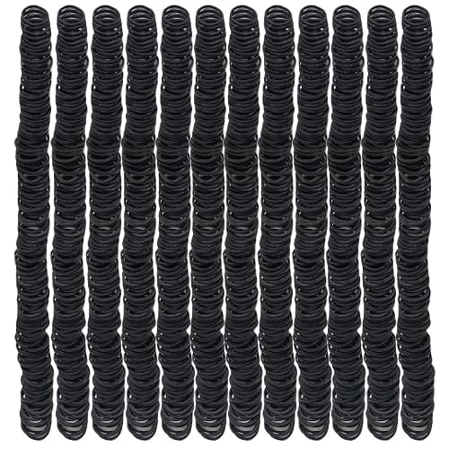 AIWOQI Rubber Bands mini 2000pcs rubber band black 0.5inch small Rubber Band Mini Soft Elastic Bands Diameter 13mm rubber bands for Office Supplies School thumbnail 3
