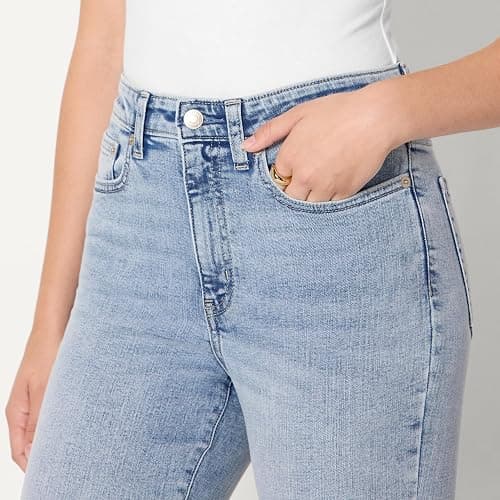Amazon Essentials Women's High Stretch Flattering High-Rise Flare Jeans thumbnail 4