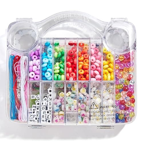 BaubleBar Ultimate DIY Bracelet Kit | 1000+ Pcs | Great for a Gift or Party | Bracelet Jewelry Making Kit with Beads thumbnail 4