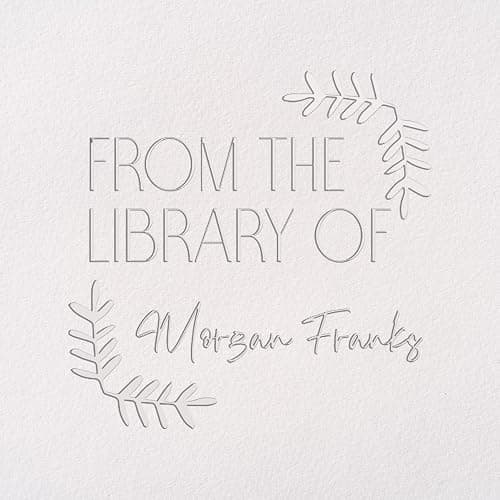 Personalized Book Embosser - Customizable Embosser Stamp for Crisp, Clear Impressions - Perfect for Bookplates, Endpapers, and Covers - Custom Embosser for Personal Libraries - Floral Designs thumbnail 8