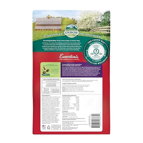 Oxbow Essentials Ferret Food, Vitamin & Mineral Rich Formula for Ferret, High Protein Food & High Fat, Small Animal Pet Products, Oxbow, Made in USA, 4 lb Bag thumbnail 2
