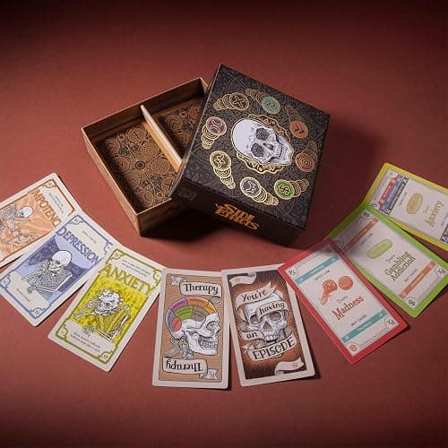 Pillbox Games Side Effects | Strategic Take that Card Game of Therapy, Medication, Disorder Cards & Chaotic Interaction | Stylish Art Game for 2–8 Players Ages 14+ | 10–30 Minute Playtime thumbnail 2