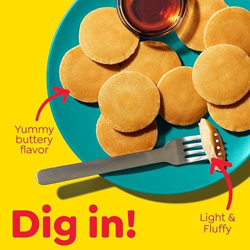Eggo Minis Buttermilk Pancakes, Breakfast Food, Frozen Breakfast, 40 Mini Pancakes (Frozen) thumbnail 5