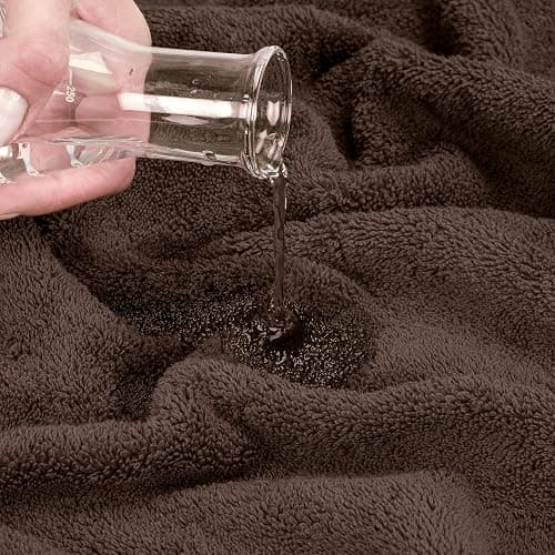 Cotton Paradise 100% Cotton Turkish Towel Set, Soft Absorbent Quick Dry, 6 Piece Towel Set, Chocolate Brown thumbnail 6