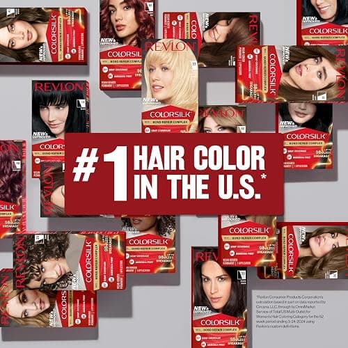 Revlon ColorSilk with Bond Repair Complex, Black Permanent Hair Color, 100% Gray Coverage, Ammonia Free Hair Dye, Vegan Keratin, 11 Soft Black (Pack of 3) thumbnail 10