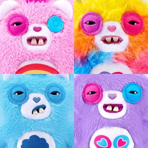 Fuggler Care Bear Keyring 5 Inch (6 Pack) by ZURU | Officially licensed Fuggler mashup; Funny Ugly Monster with signature teeth; soft collectible plush; gift for tweens & teens thumbnail 4