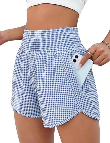 BMJL Women's Athletic Shorts High Waisted Running Short Pocket 2.5" Sporty Shorts Gym Workout Shorts - Image 1