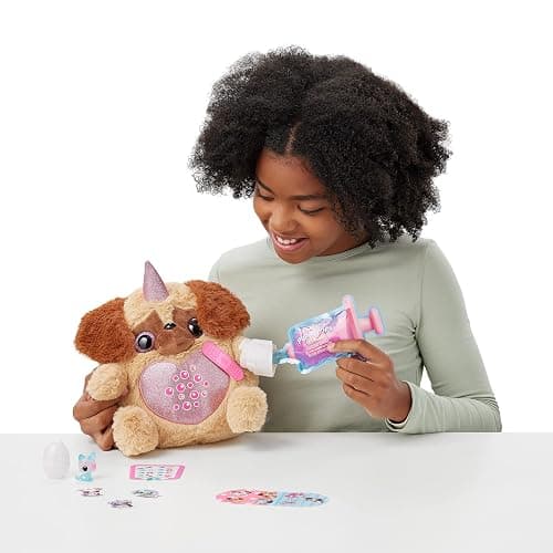Rainbocorns Puppycorn Rescue (Sausage) by ZURU, Collectible Plush, Stuffed Animal Toys, Surprise Egg, Stickers, Syringe Slime, Ages 3+ for Girls, Children thumbnail 7