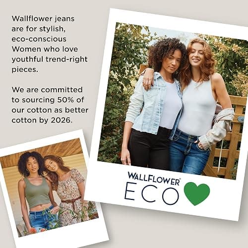 WallFlower Women's Luscious Curvy Bootcut Mid-Rise Insta Stretch Juniors Jeans (Standard and Plus) - 5 Jenna thumbnail 8