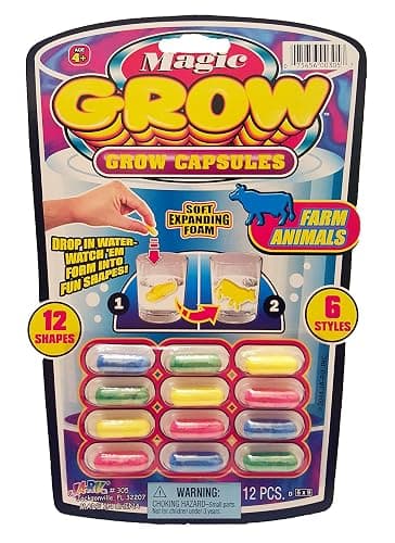 JA-RU Universal Specialties, Magic Grow Capsules 6 Pack, 72 Capsules Sea Creatures, Dinosaur, Animal Farm Toys. Water Growing Toys for Kids. Animal Party Favors Fidget Toy.305-6A thumbnail 5