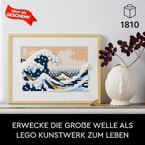 LEGO 31208 Art Hokusai – Große Welle, 3D Japanische Wanddeko, Bastelset, gerahmte Ozean-Leinwand, Hobbys für Erwachsene, DYI, Home- und Büro-Deko thumbnail 3