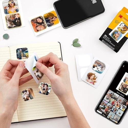 Zink KODAK 2”x3” Premium Pre-Cut Sticker Photo Paper (30 Sheets) Compatible with All KODAK 2x3” Instant Print Products – Except Printomatic thumbnail 2