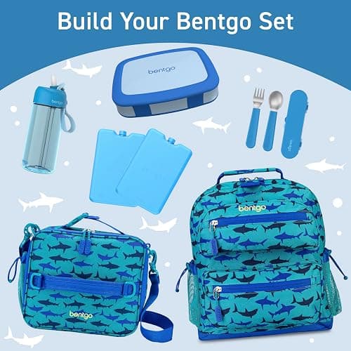Bentgo Kids Water Bottle - Leak-Proof, Durable Tritan, BPA-Free 15 oz. Cup for Kids/Toddlers Ages 3+, Bite & Sip Spout, Carrying Handle, & Dishwasher Safe for School, Sports, Daycare & Camp (Blue) thumbnail 8