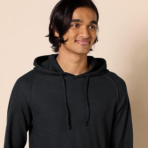 Amazon Essentials Men's Pullover Hoodie, Long-Sleeve Slub Thermal (Previously GoodThreads) thumbnail 4