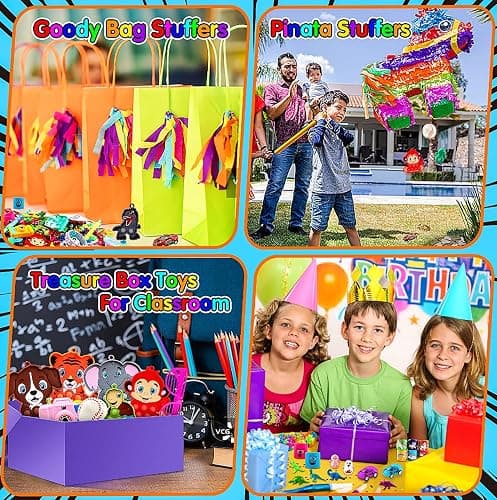 KissFuture 1000 PCS Party Favors for Kids, Fidget Toys Bulk, Prize Treasure Box Toys for Classroom, Birthday Gifts, Pinata Stuffers, Goodie Bags Stuffers for Kids, Carnival Prizes thumbnail 7
