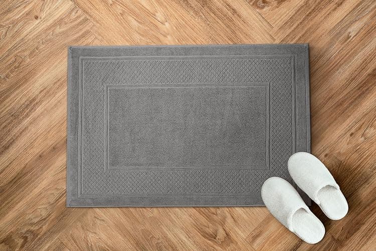 Avalon Towels Bath Mats for Bathroom - Absorbent Bathroom Mats Quick Dry Bath Mat - 100% Cotton Bath Mats Soft Bathroom Floor Mat - Grey Bath Mat Absorbent Bath Mat Set of 2 (22x34 Inches) thumbnail 8