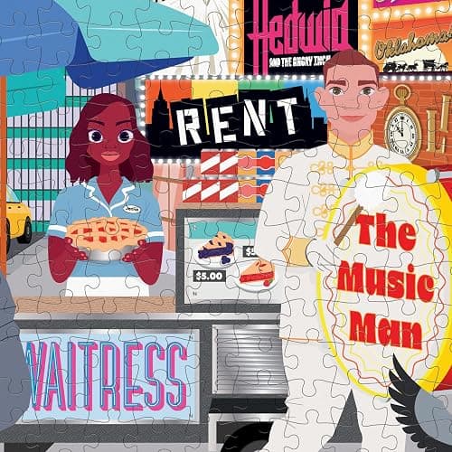 Ridley's: 50 Must-See Musicals Bucket List 1000-Piece Puzzle|Unique Graphics of Popular Broadway Musicals in New York City|Room Décor After Completion|Great Gift for Musical Lovers thumbnail 5
