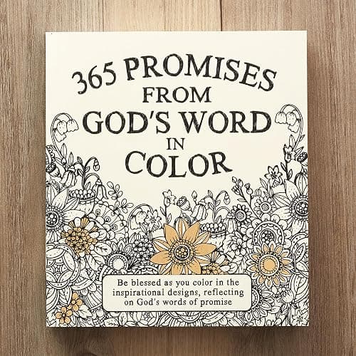 365 Promises From God's Word In Color: Scripture and Coloring Pages, Compact Purse Size - Be blessed as You Color in the Inspirational Designs, Reflecting on God's Words of Promise thumbnail 6