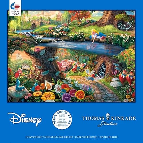 Ceaco - Disney - Thomas Kinkade - Alice in Wonderland - 1000 Piece Jigsaw Puzzle thumbnail 7