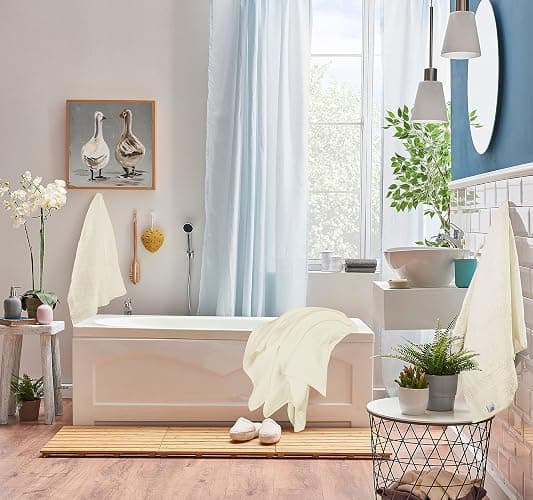 Utopia Towels 8 Piece Luxury Towel Set – Majestic Plush, Super Absorbent & Quicker-to-Dry, Thick 100% Ring Spun Cotton Towels for Bathroom, Spa & Hotel – 2 Bath, 2 Hand, 4 Washcloths, Ivory thumbnail 5