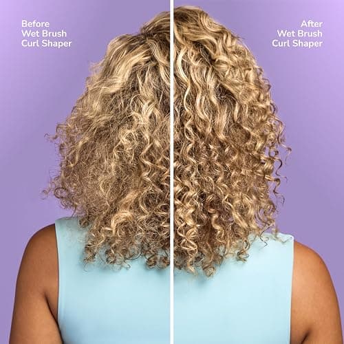 Wet Brush Curl Shaper Detangler Brush, Pink, Curl Defining for Curly and Coily Hair Types, IntelliFlex Bristles Detangle for Frizz-Free Shaping, Made for Women, Men & Kids thumbnail 3