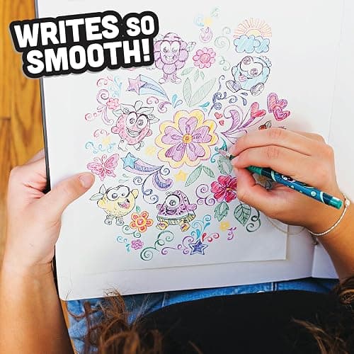 Scentos Scented Gel Pens Set – 24 Pack Neon Colors – Fine Tip Pens for Kids & Adults – Fruity Scents – Fun Art Supplies for Drawing, Coloring, Scrapbooking, Journaling & School thumbnail 4