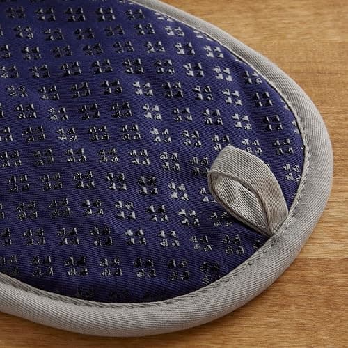 KitchenAid Asteroid Pot Holder 2-Pack Set, Cobalt Blue, 6.5"x10" thumbnail 3