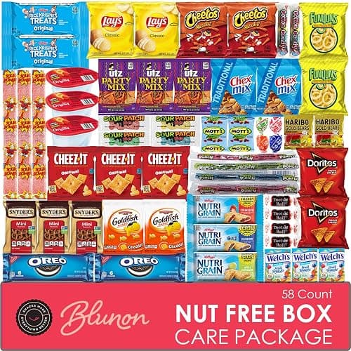 Nut Free Snacks, Peanut & Tree Nut Free Snacks for Kids Variety, 58 Count | Bulk, School Safe Snacks, Gluten Free Options, Individually Wrapped Healthy Snack Packs, Allergy Friendly - Image 1