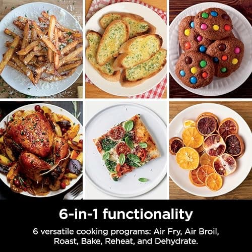 Ninja DoubleStack XL Smart Air Fryer, 10 Qt/9.5L, 6-in-1, Grey, SL451C | Air fry, broil, roast, bake, reheat, dehydrate, Smart Cook thermometer, Cooks 4 foods at once thumbnail 7