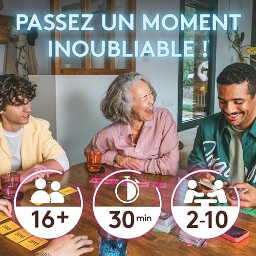 Hitster - Clash des Générations – Jeu de Société - 2-10 Joueurs - 16 Ans + | Jeu Musical avec 420 Hits, 3 Epoques - Vinyle, Cassette, Streaming - Jeu de Cartes - Soirées, Famille, Adultes - 30 Min, FR thumbnail 2